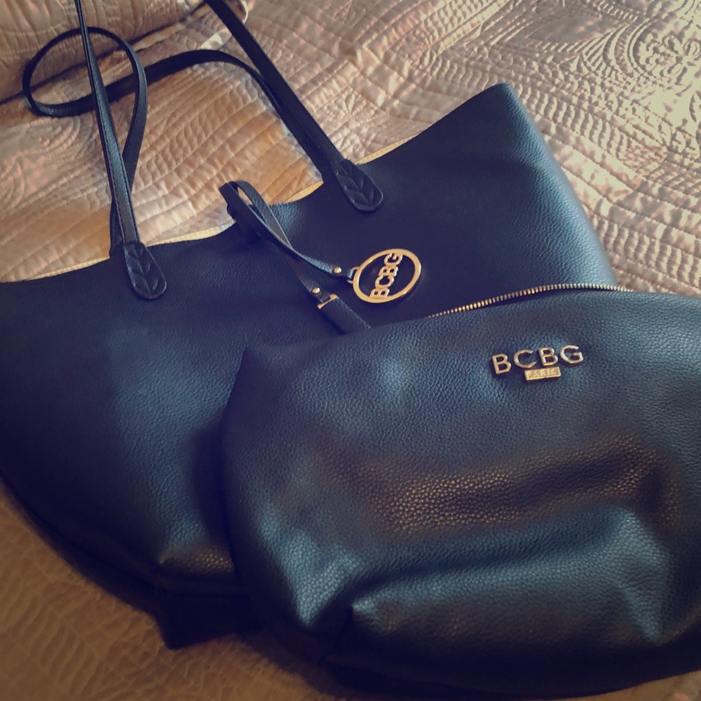 BCBG tote w/BCBG pouch included.